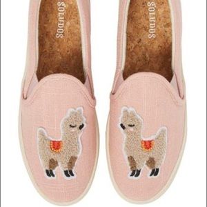 NIB Soludos Llama Slip On Sneaker Dusty Rose 10
